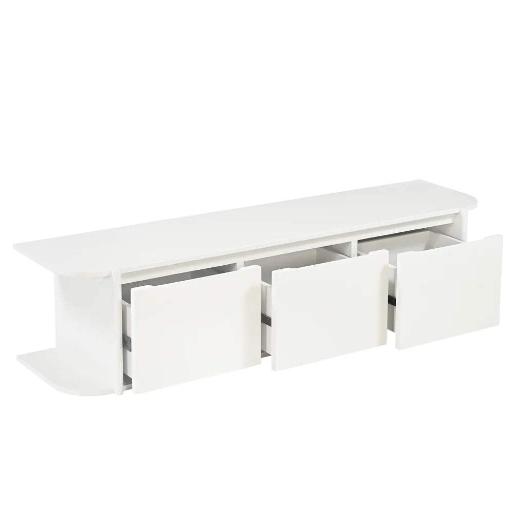 Tv meubel Jade zwevend Wit