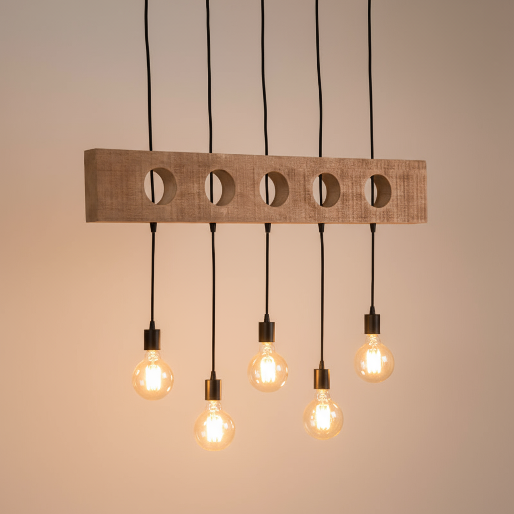 Hanglamp Timber Rough Mangohout