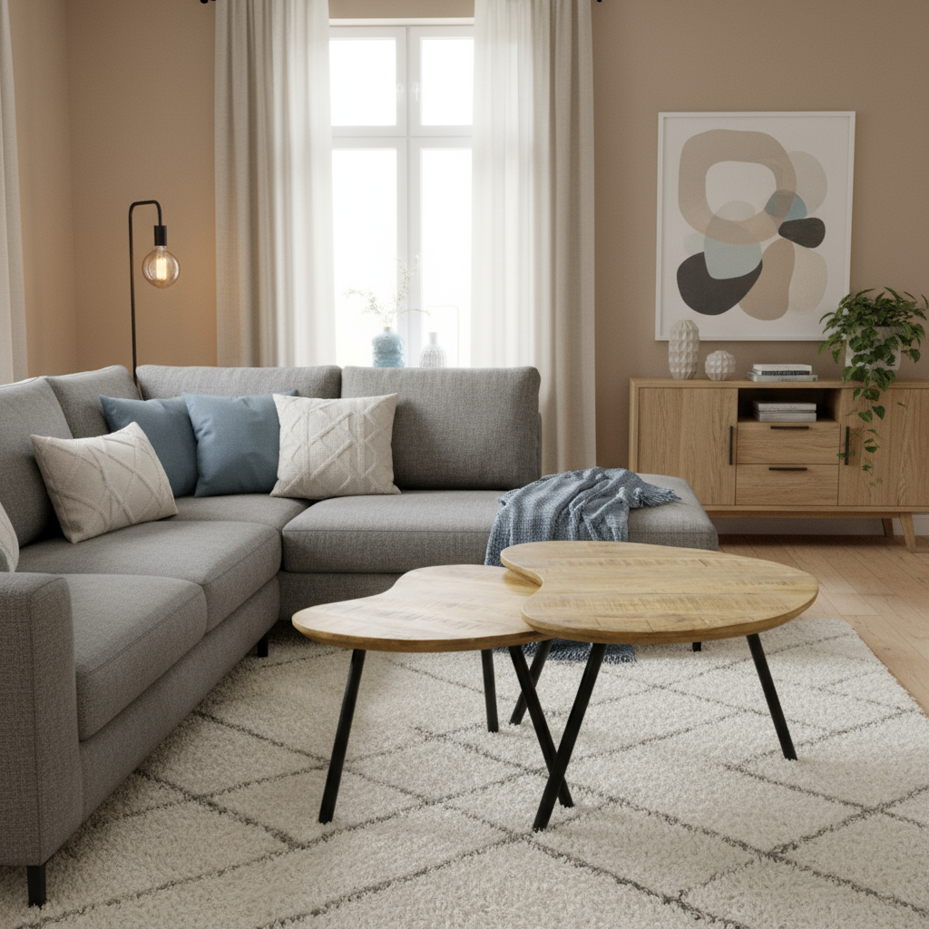 Hartvormige salontafelset 