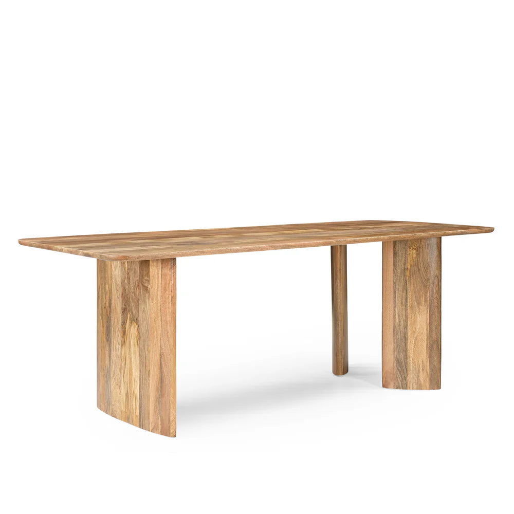 Eettafel Jade recht bruin