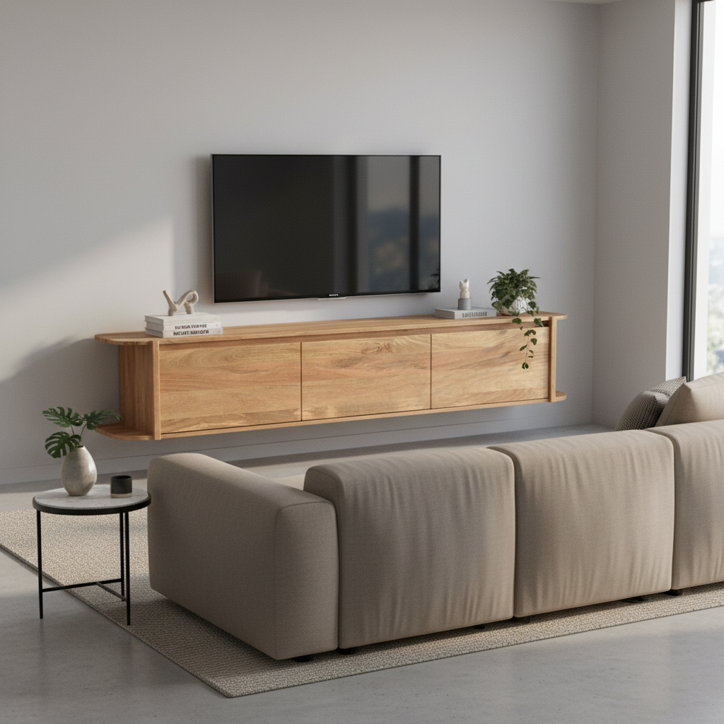 Tv meubel Jade zwevend naturel