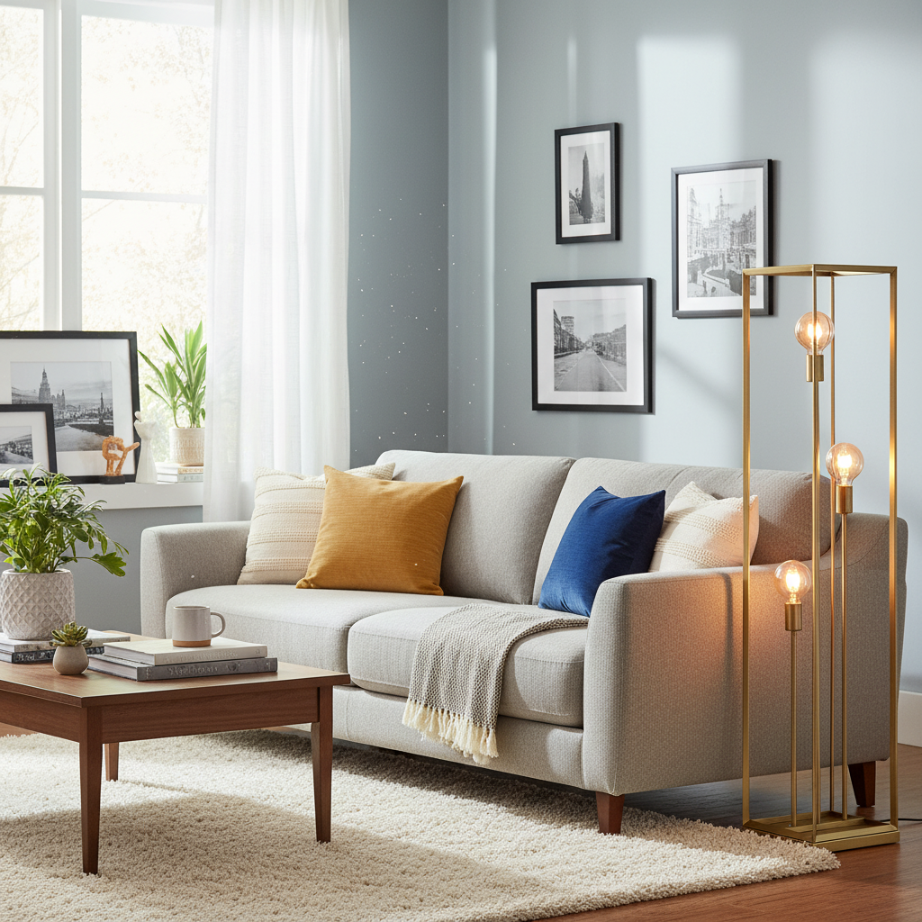 Vloerlamp Tetto  Goud