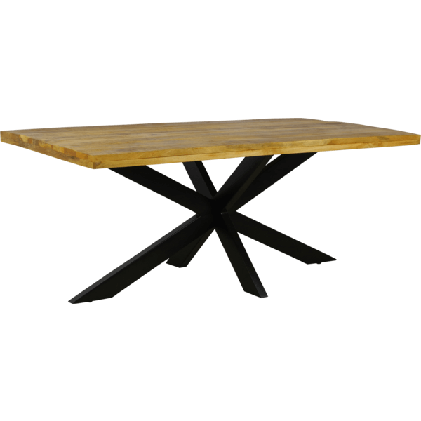Eettafel recht mangohout