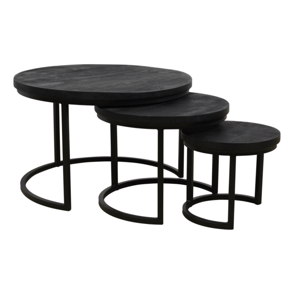 Salontafelset 3-delig  Quin Zwart